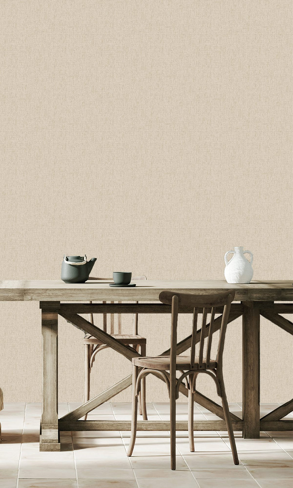 Desert Suede Scratched Fabric Print Wallpaper R9911