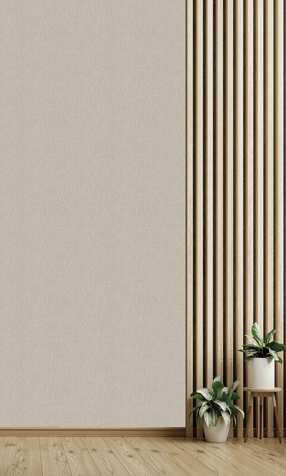 Barnwood Grey Scratched Fabric Print Wallpaper R9912