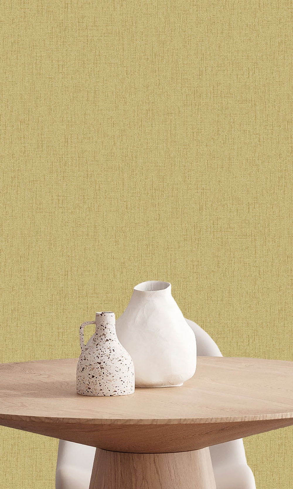 Heavy Goldbrown Scratched Fabric Print Wallpaper R9921
