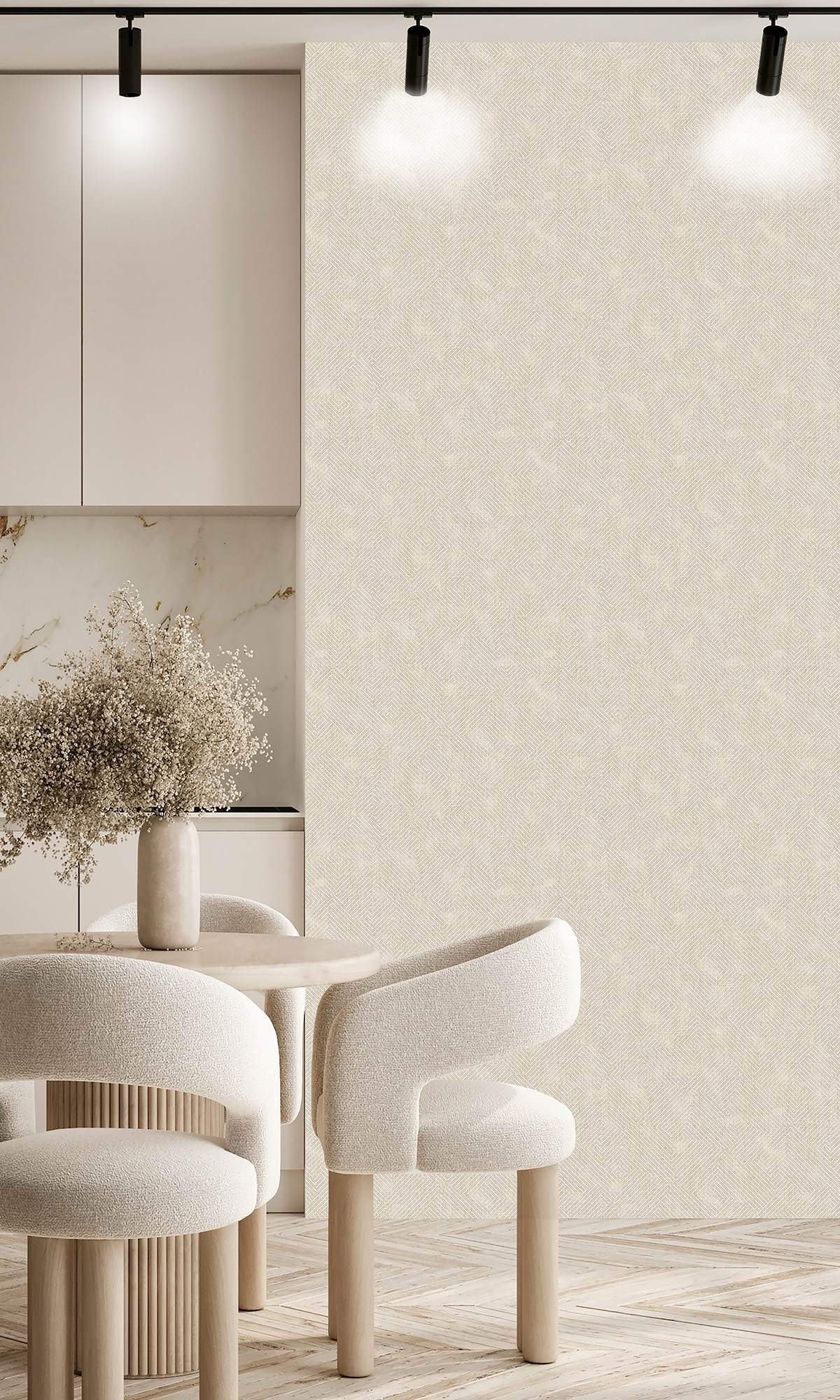 Polished Limestone Khaki Print Wallpaper R9925