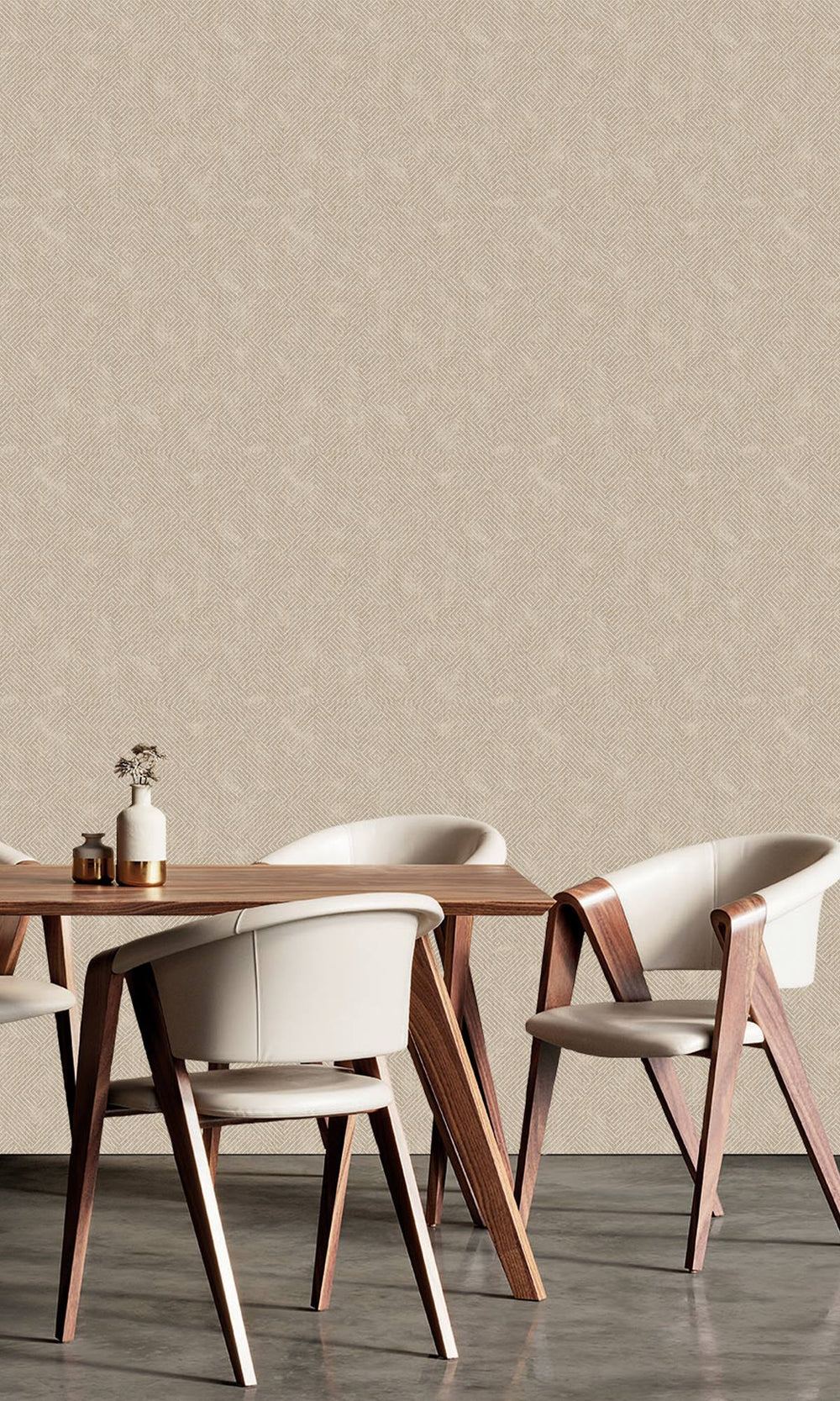 Bermuda Sand Khaki Print Wallpaper R9926