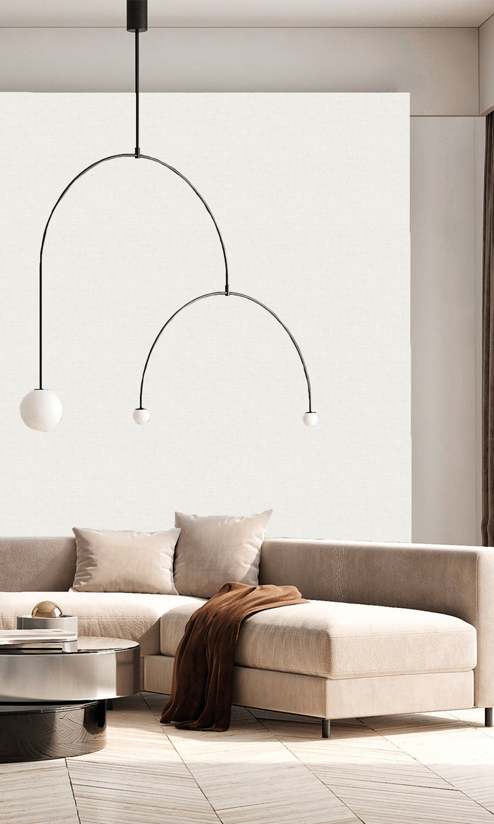 Arctic Cotton Wavy Textile Plain Wallpaper R9951