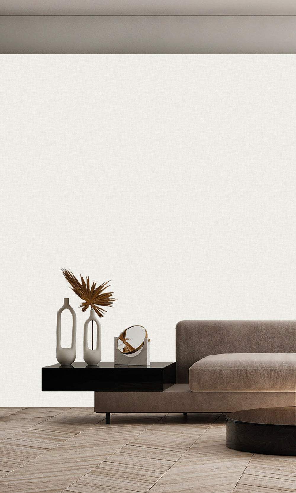 Arctic Cotton Wavy Textile Plain Wallpaper R9951