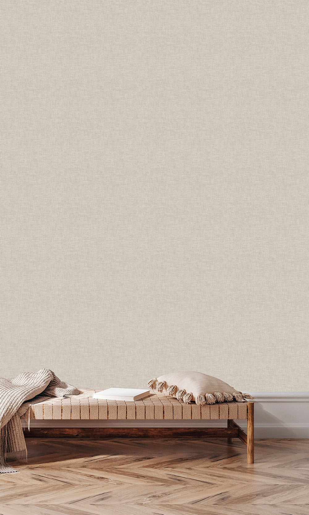 Desert Dune Wavy Textile Plain Wallpaper R9955