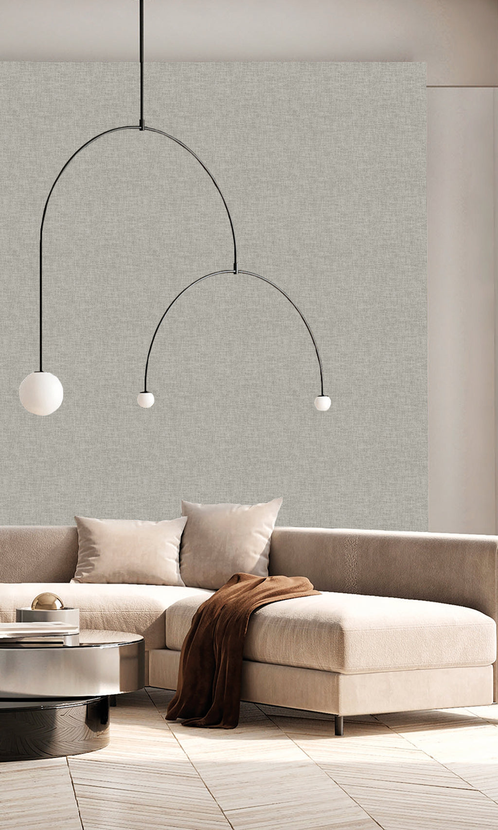 Color R 9958 Cool Slate Wavy Textile Plain Wallpaper R9958 – Walls Republic US