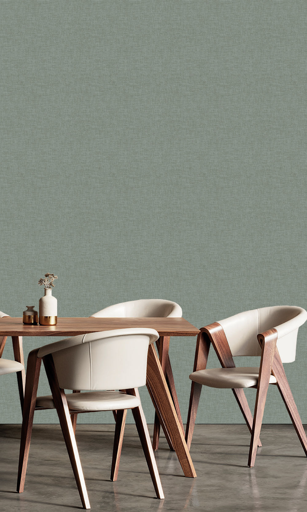 Mountain Moss Wavy Textile Plain Wallpaper R9960