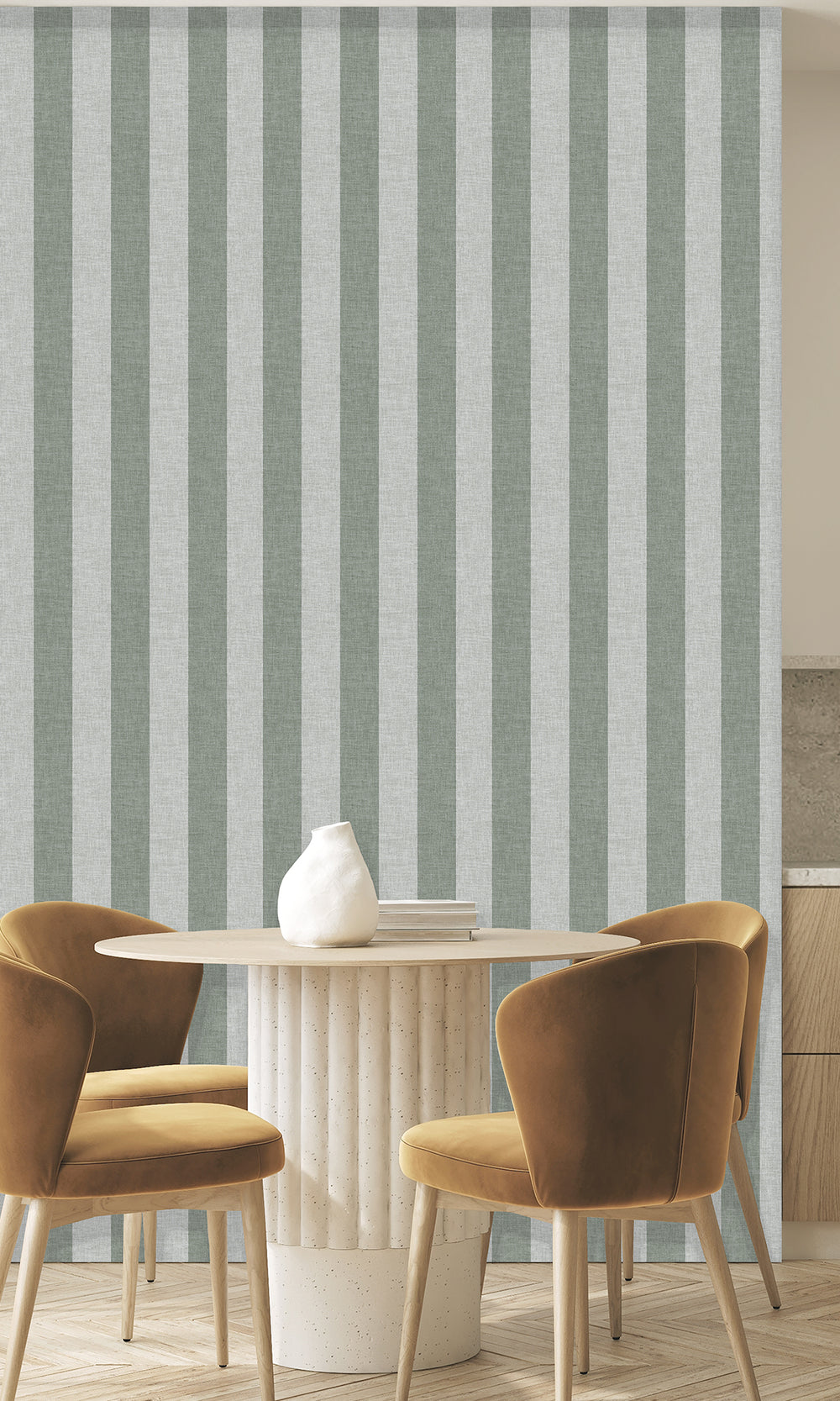 Coolwind & Mossleaf Wavy Textured Stripes Wallpaper R9966