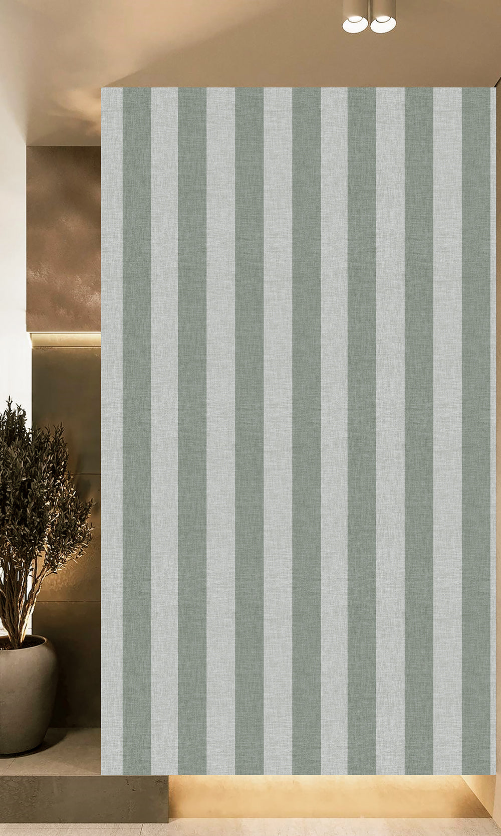Coolwind & Mossleaf Wavy Textured Stripes Wallpaper R9966