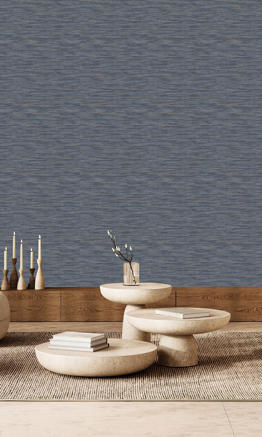 Indigo & Brindle Horizon Wave Wallpaper R9971