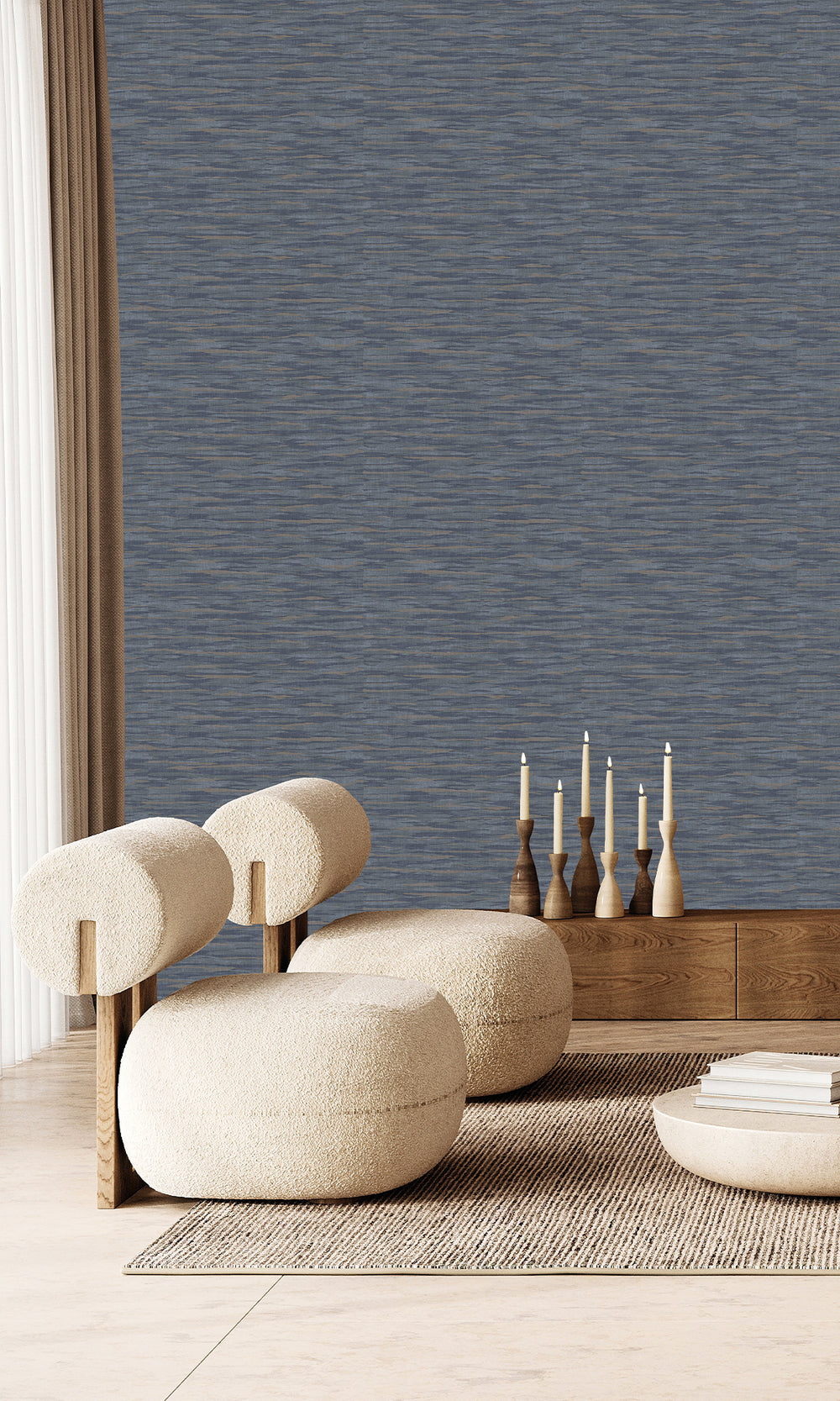 Indigo & Brindle Horizon Wave Wallpaper R9971