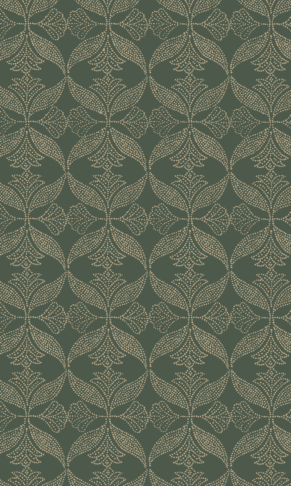 Deep Sea Shadow Ornamental Ogee Wallpaper R9973