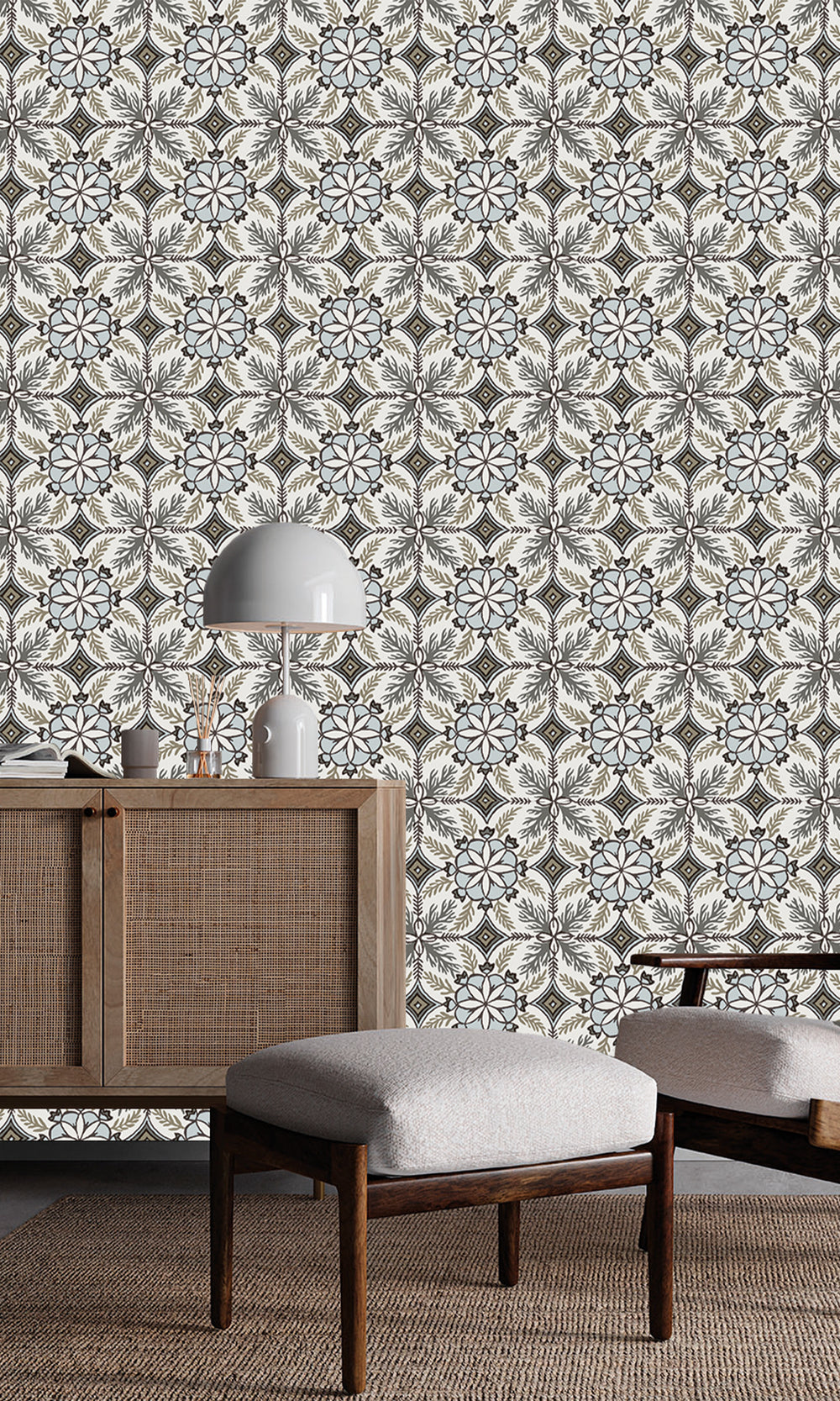 Armory & Arctic Fox Moroccan Tiles Wallpaper R9976