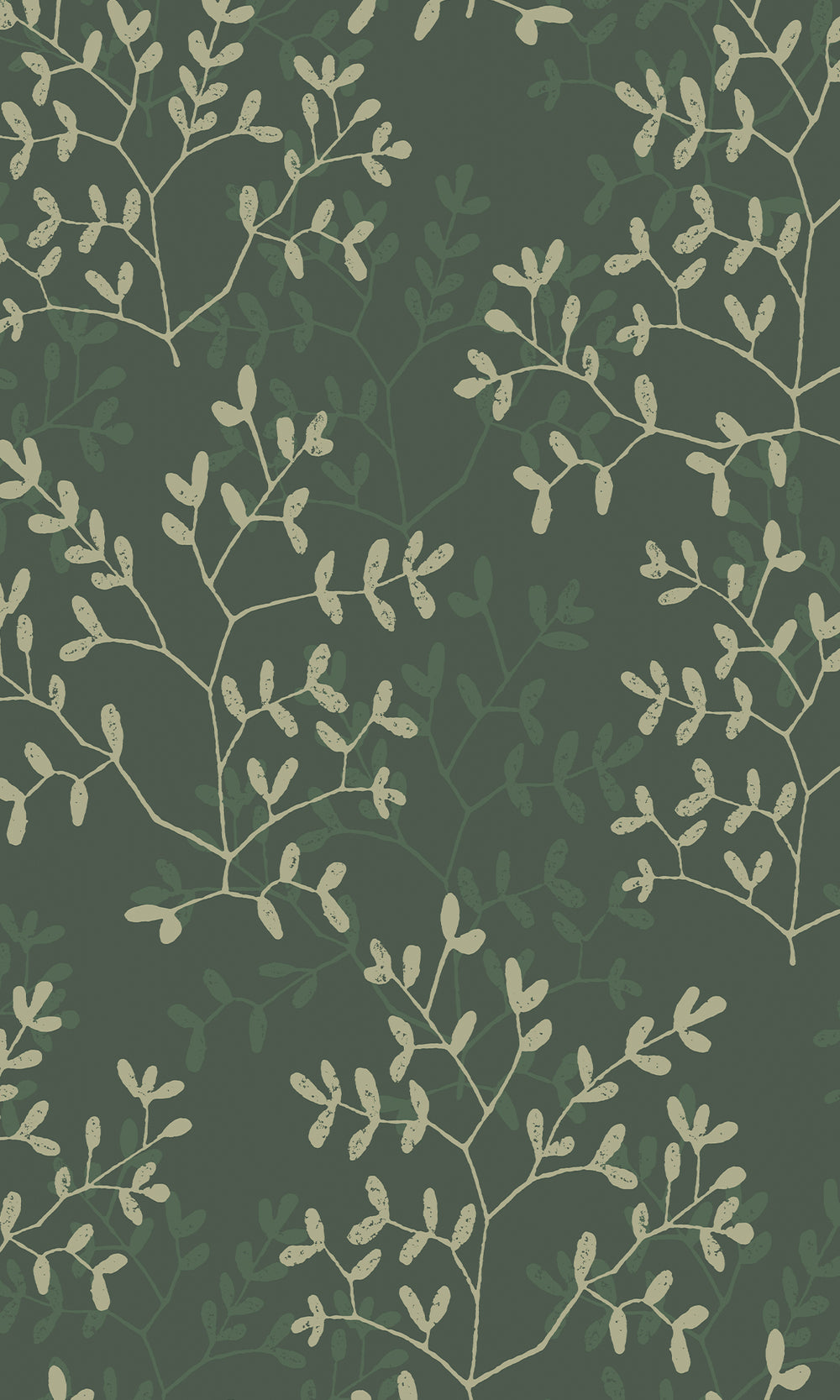 Deep Sea Shadow & Prairie Grey Dual Toned Branches Wallpaper R9982