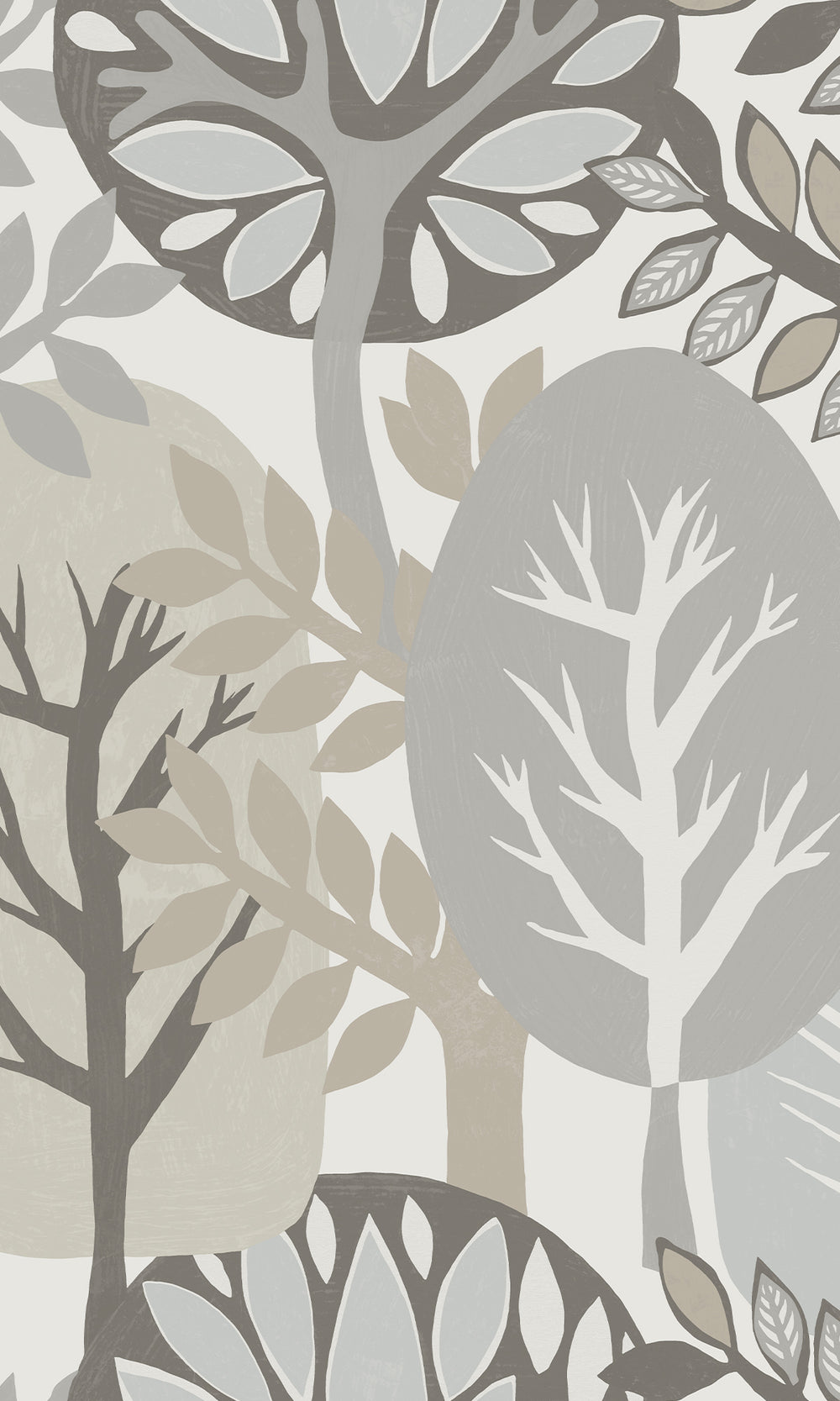 Willow Springs & Bearsuit Grey Nature's Forest Wallpaper R9991