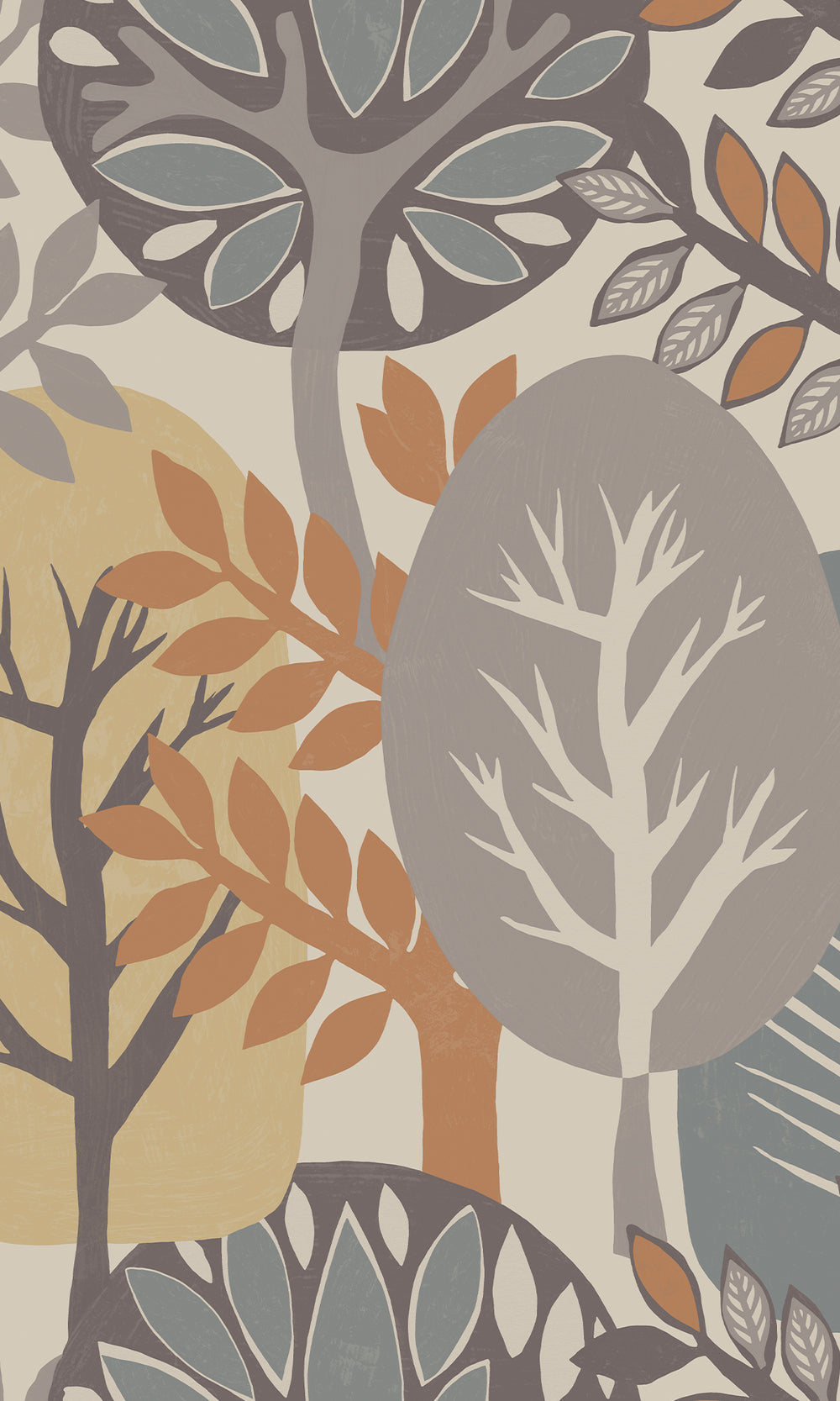 Warm Haze & Desert Floor Nature's Forest Wallpaper R9993