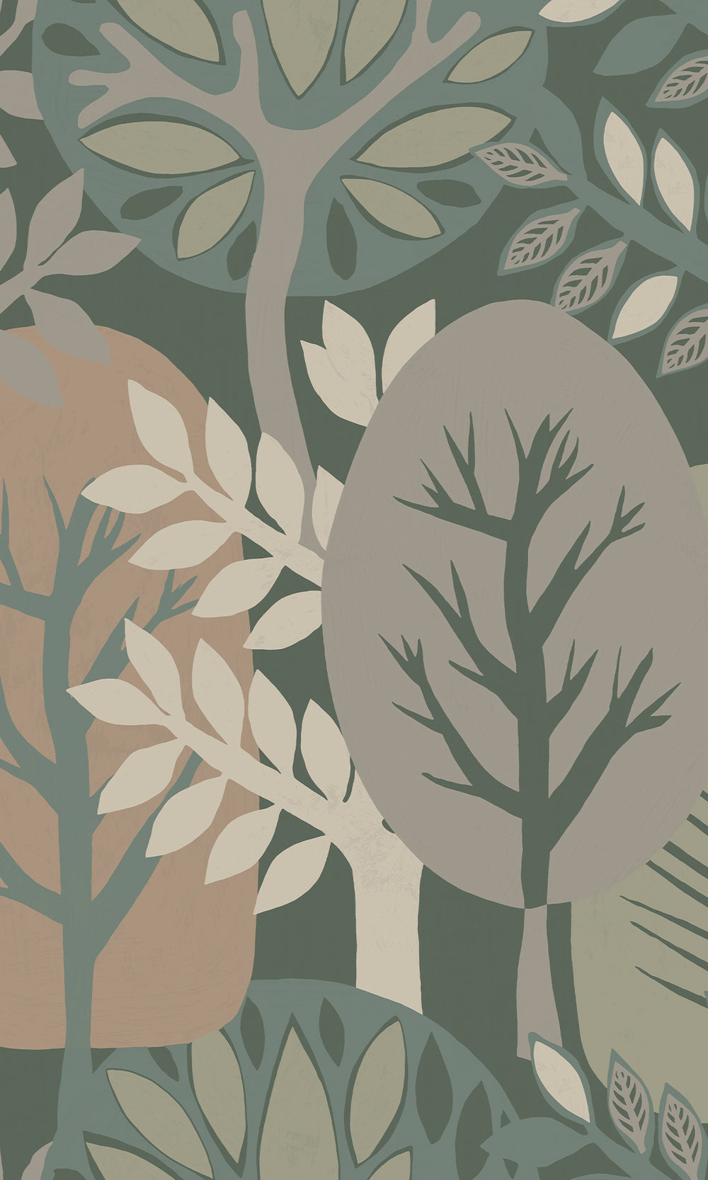 Pinebrook & Cornstalk Nature's Forest Wallpaper R9994