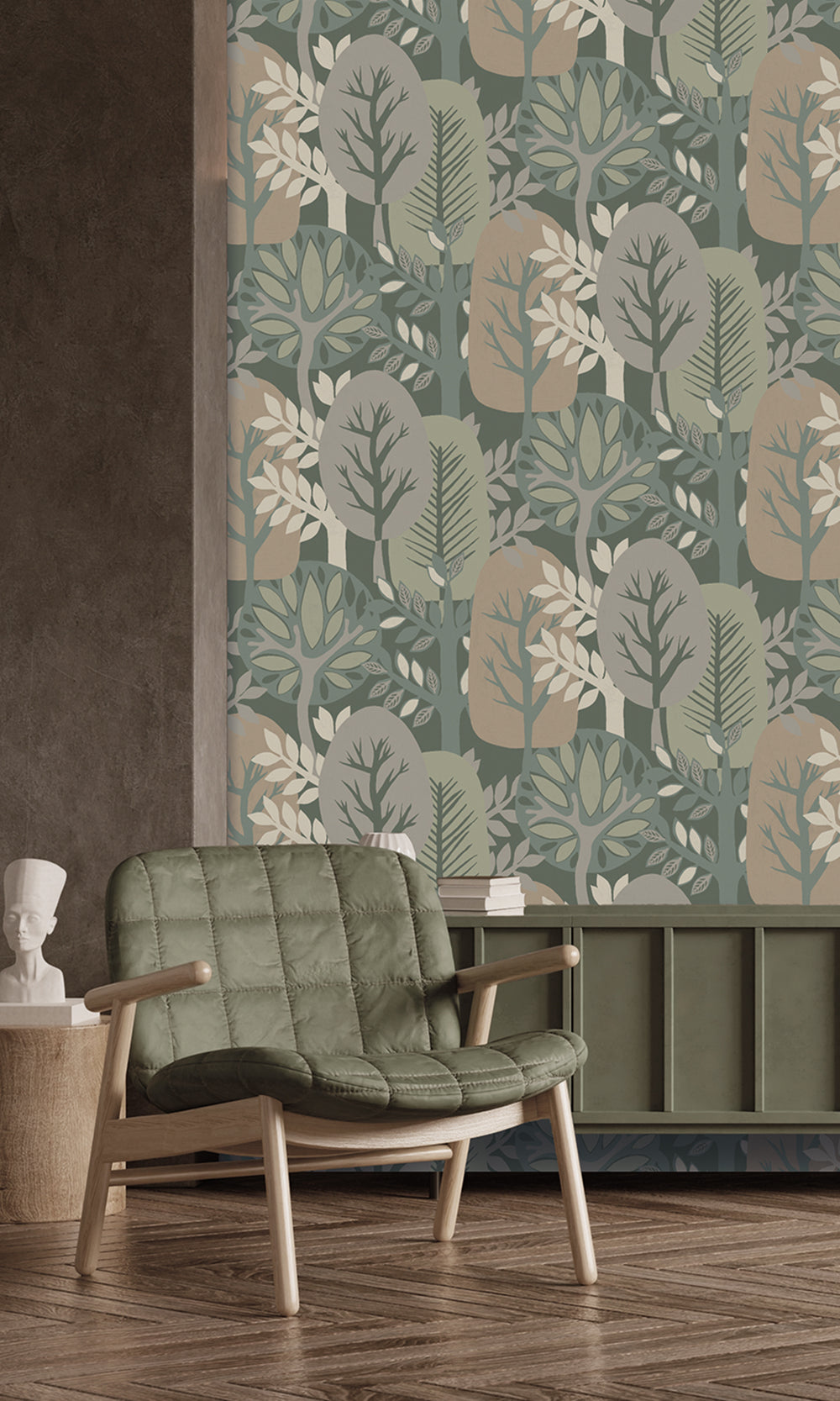 Pinebrook & Cornstalk Nature's Forest Wallpaper R9994