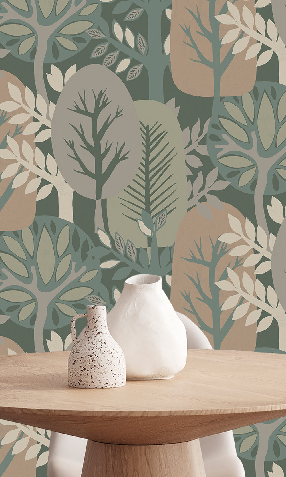 Pinebrook & Cornstalk Nature's Forest Wallpaper R9994