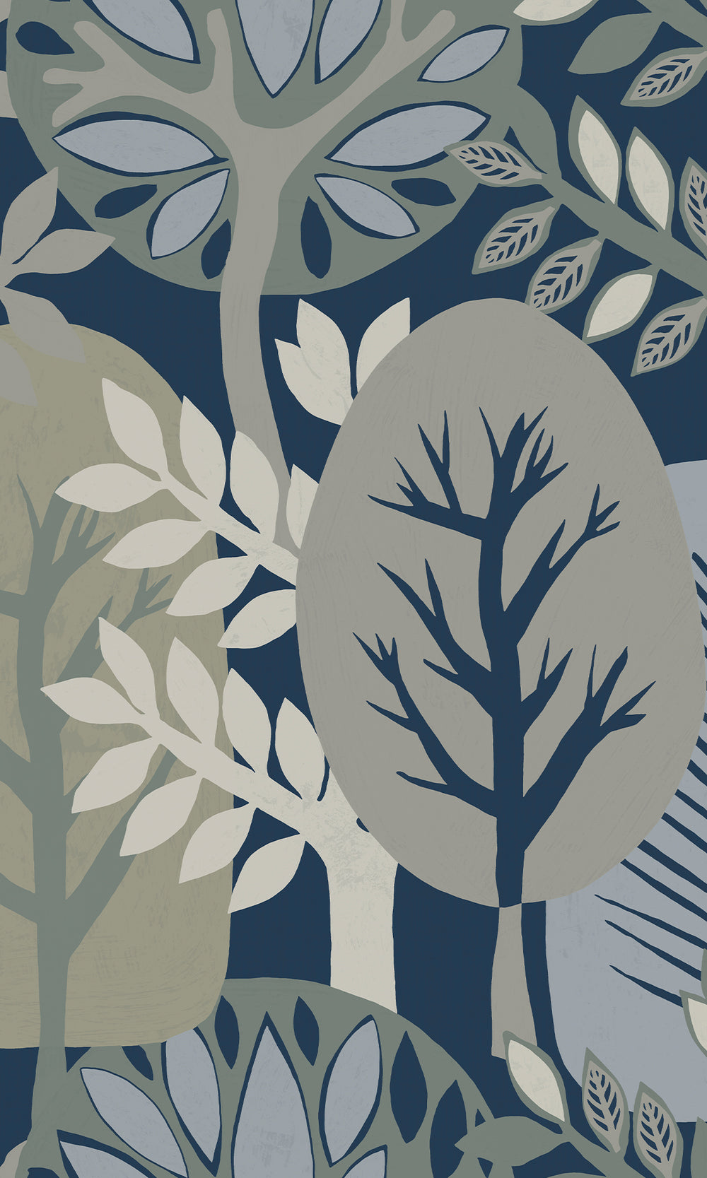 Dily Blue & Lemon Grass Nature's Forest Wallpaper R9995