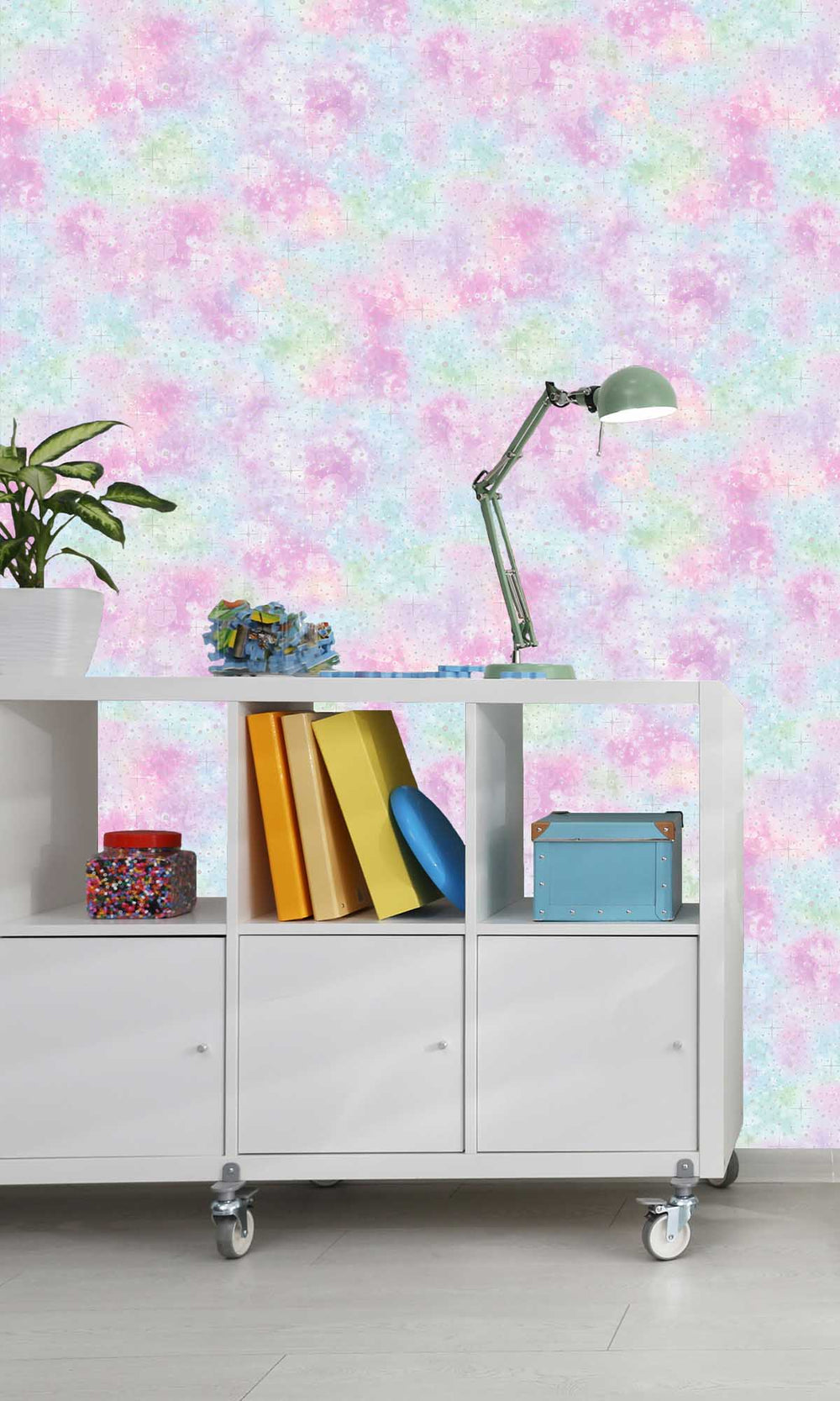 Multi Glittered Cloudy Design Wallpaper R9997