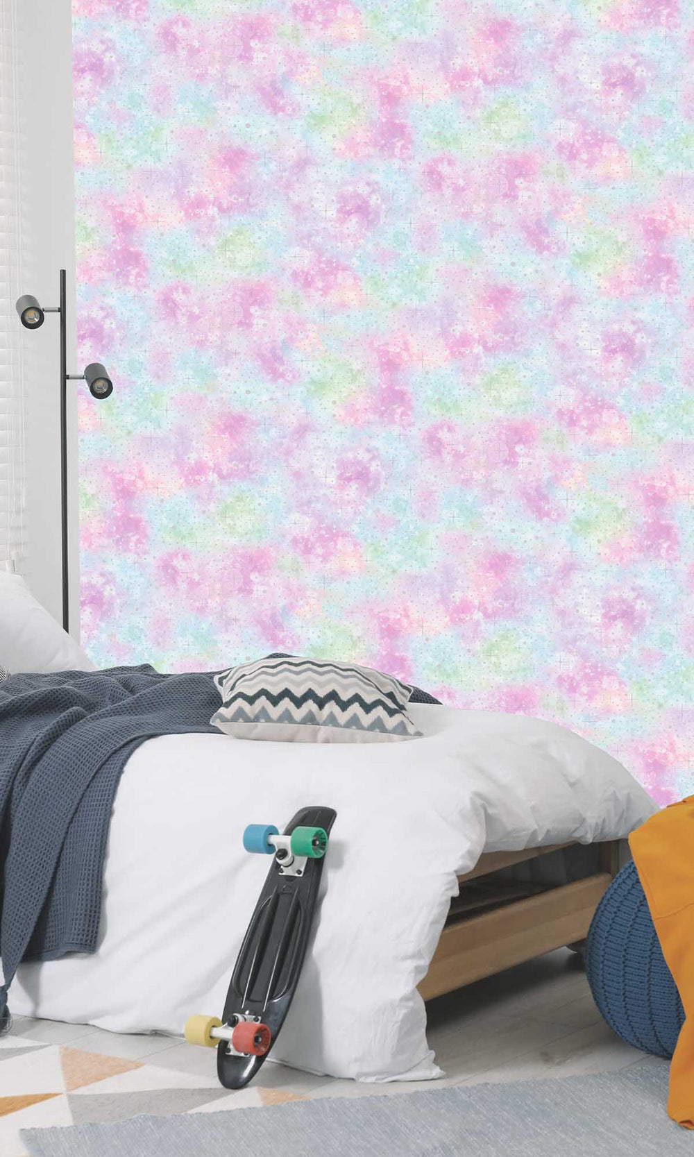 Multi Glittered Cloudy Design Wallpaper R9997