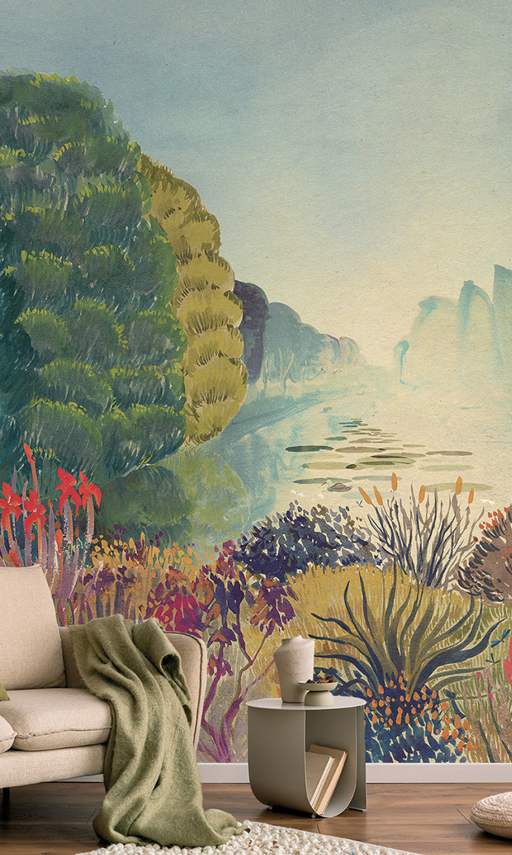Multicolor Nature Landscape Wallpaper RM9024