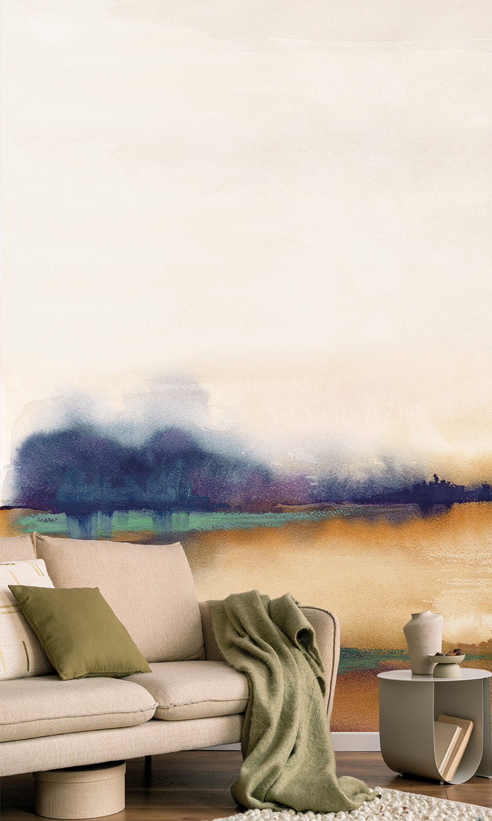 Multicolor Abstract Sunset Wallpaper RM9035