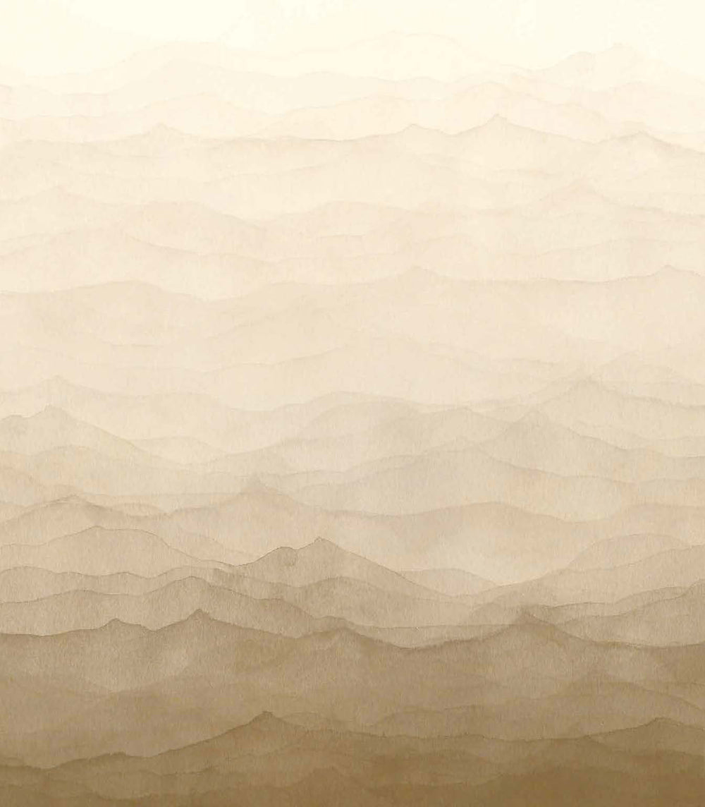 Warm Beige Watercolor Horizon Wallpaper RM9040