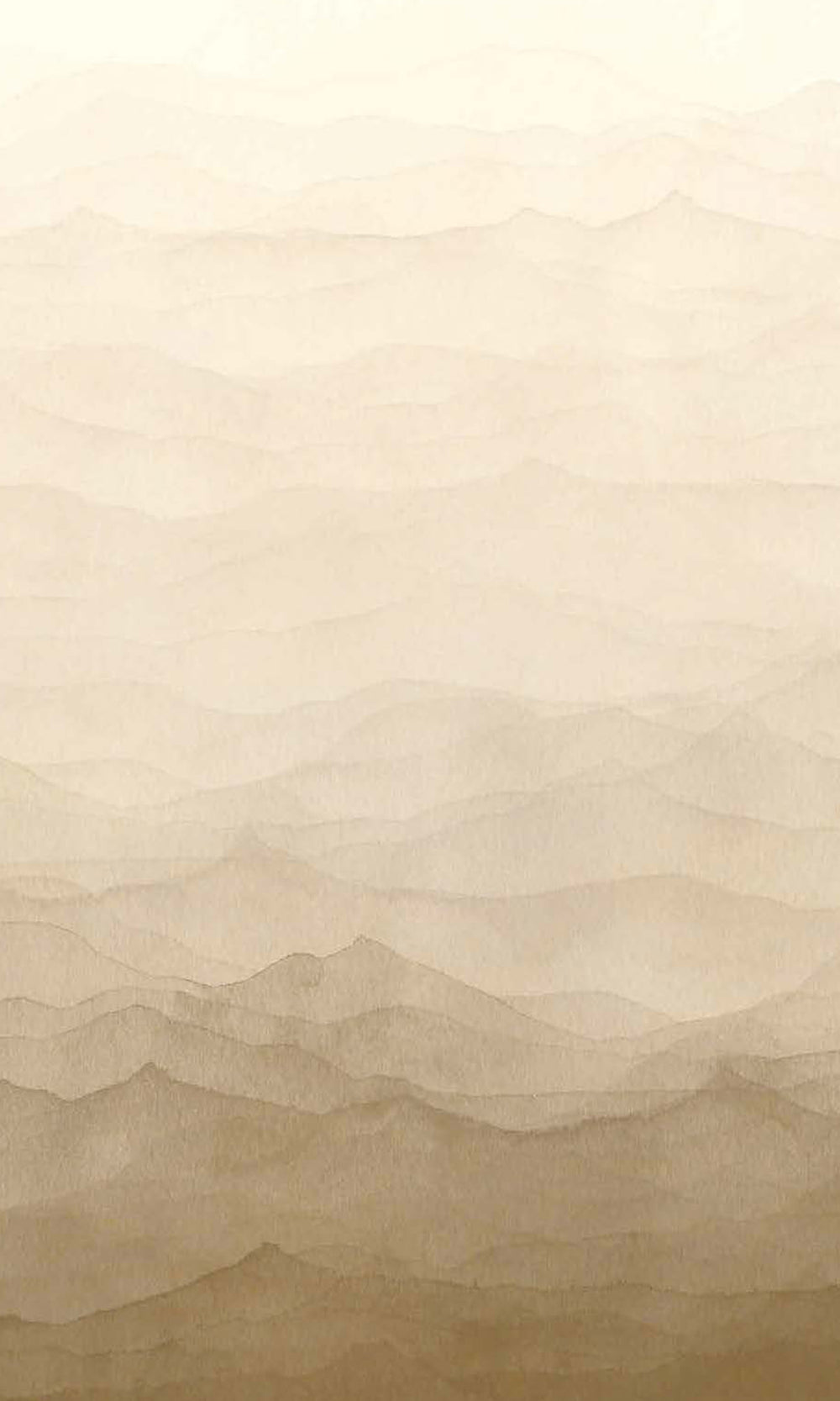 Warm Beige Watercolor Horizon Wallpaper RM9040