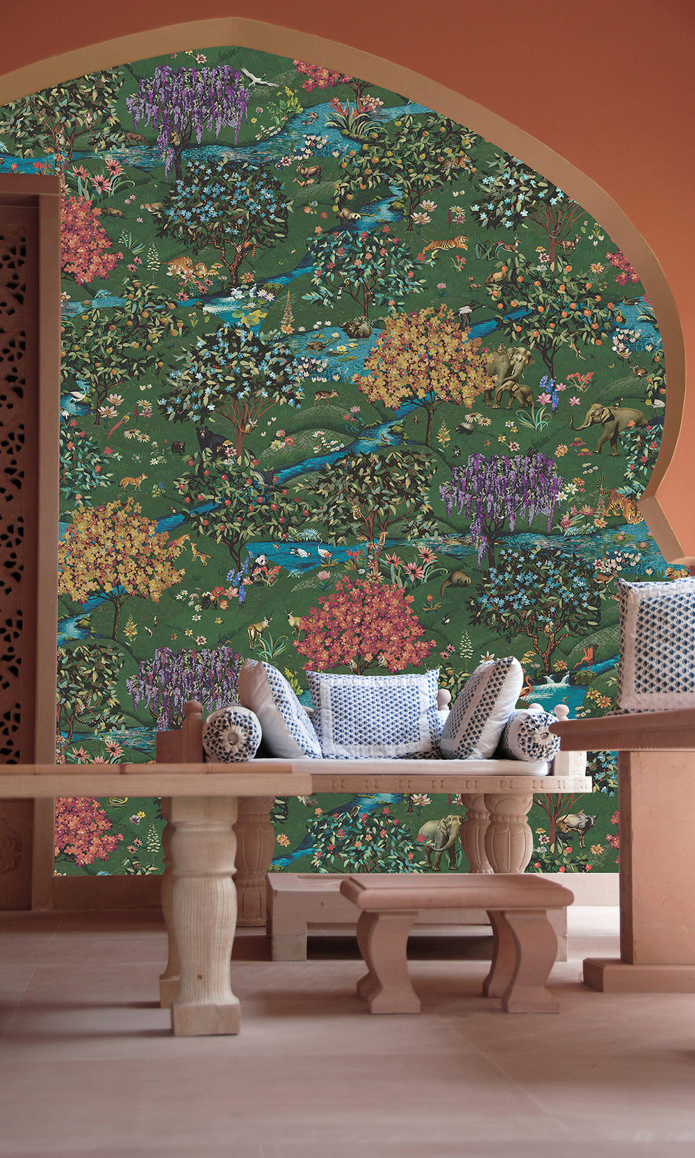 Multi Enchanting Forest and Hills Wallpaper RM9041