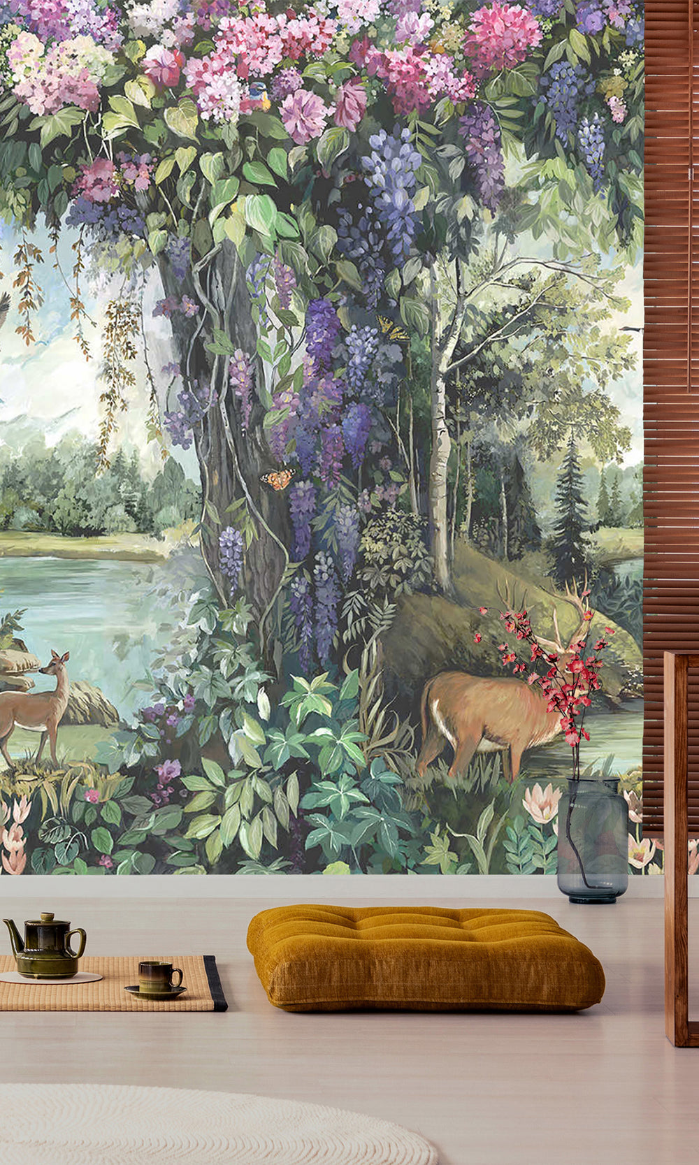 Multi Enchanted Woodland Scenic Wallpaper RM9046