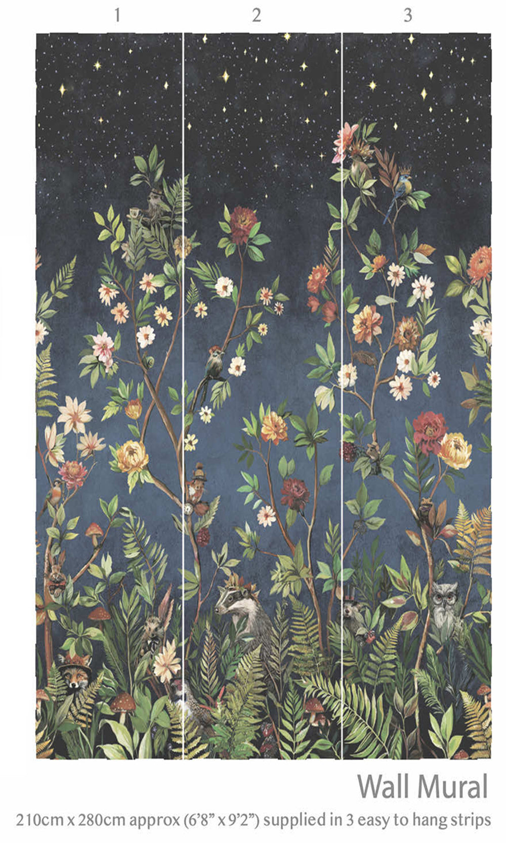 Multi Fairytale Woodland Mural Wallpaper  RM9047