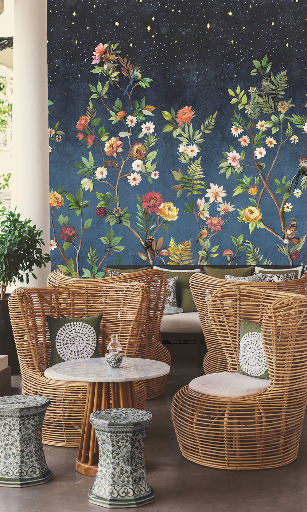 Multi Fairytale Woodland Mural Wallpaper  RM9047
