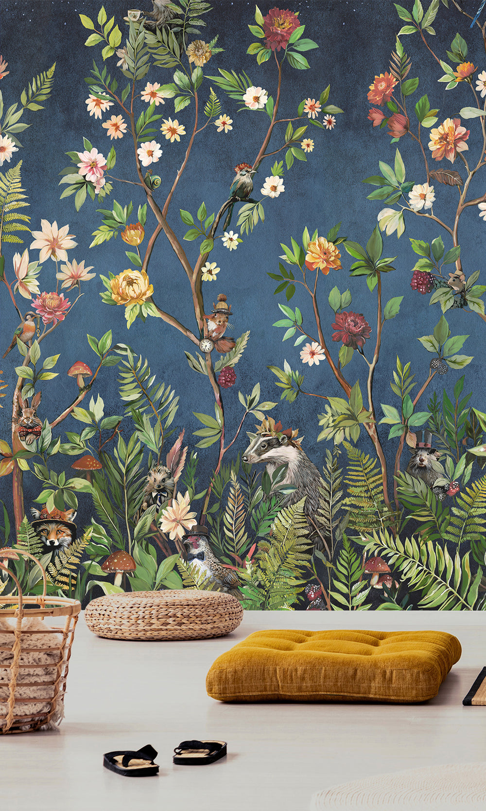 Multi Fairytale Woodland Mural Wallpaper  RM9047