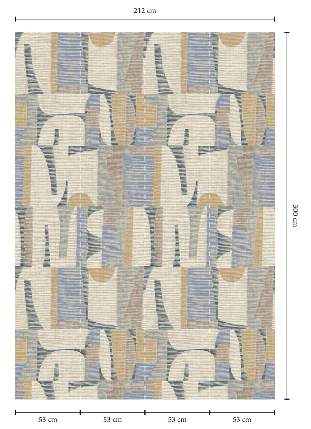 Crêpe Papier & Canary Wharf Ethnic Print Collage Wallpaper RM9052