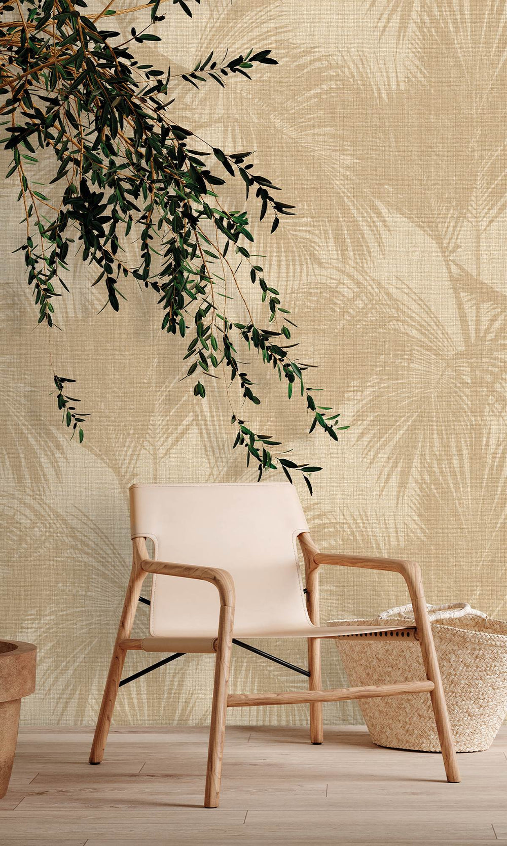 Malt & Coffee Diva Silhouetted Palm Trees  Wallpaper RM9060