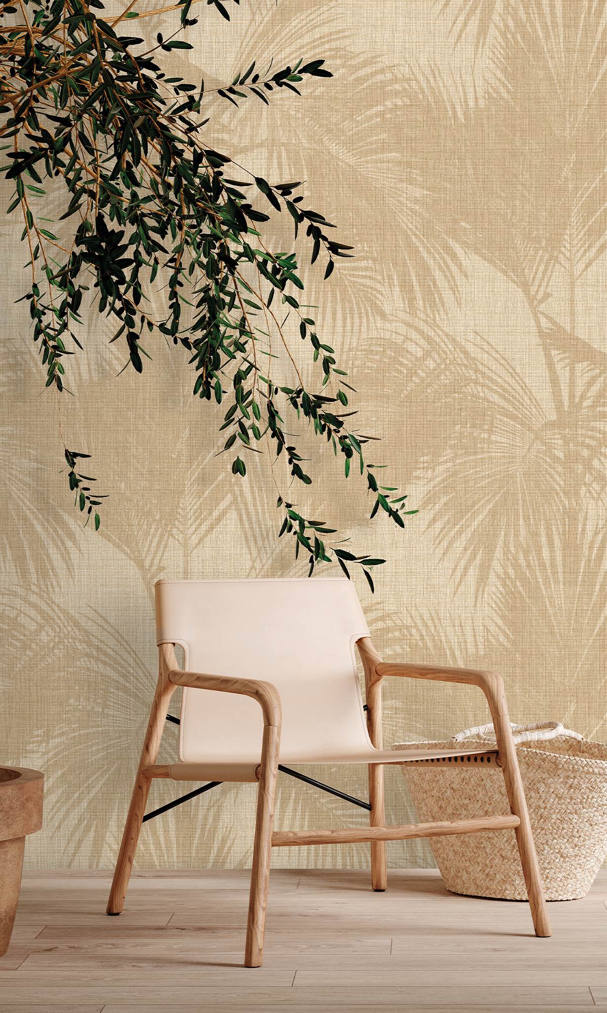 Malt & Coffee Diva Silhouetted Palm Trees  Wallpaper RM9060