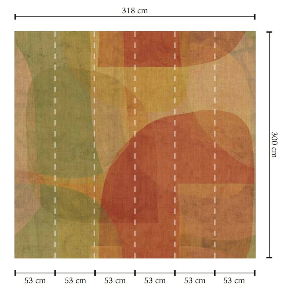 Artemis & Rock Spray Abstract Geometric Watercolor Wallpaper RM9062