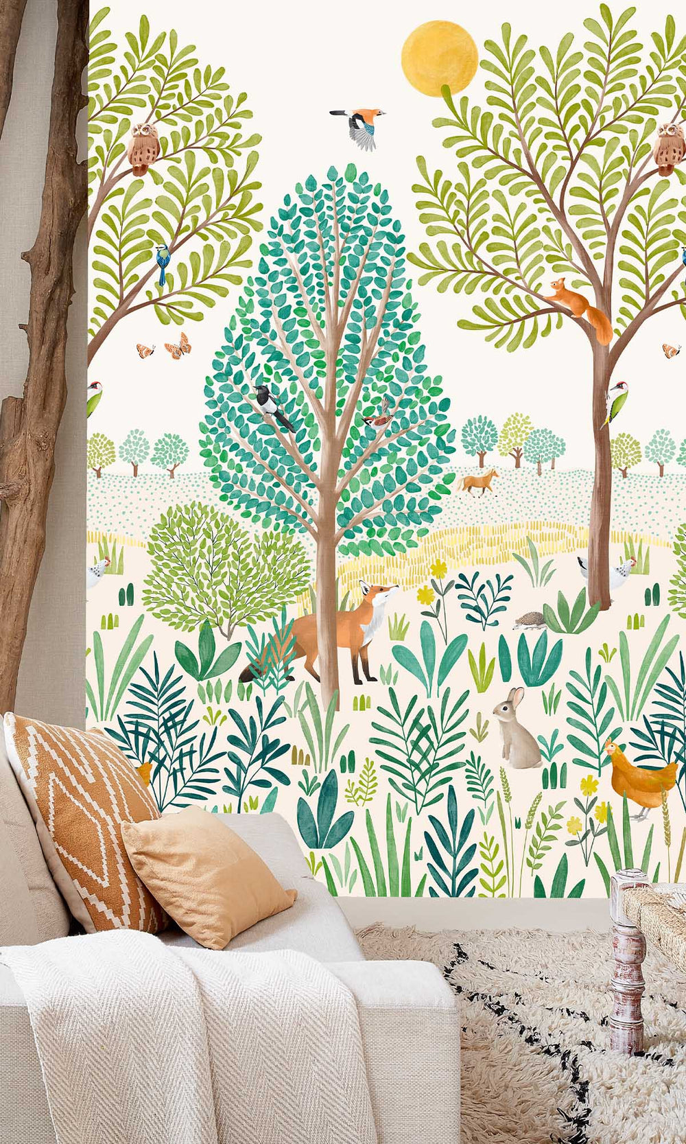 Fluorite Green Nature Scene Wallpaper RM9081