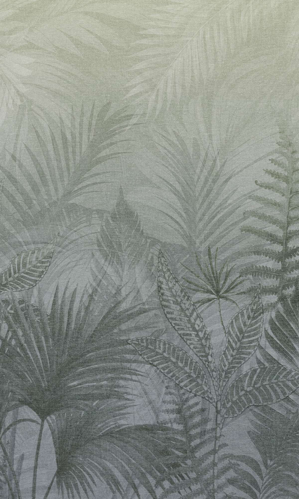 Blue Fusion Tropical Urban Jungle Residential Mural RM9090