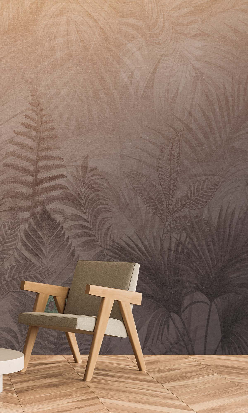 Terracotta Tropical Urban Jungle Residential Mural RM9091