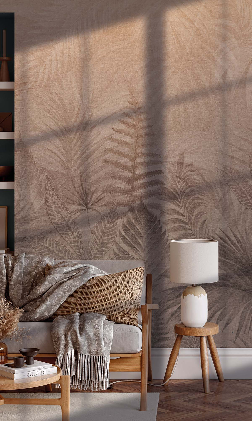 Terracotta Tropical Urban Jungle Residential Mural RM9091