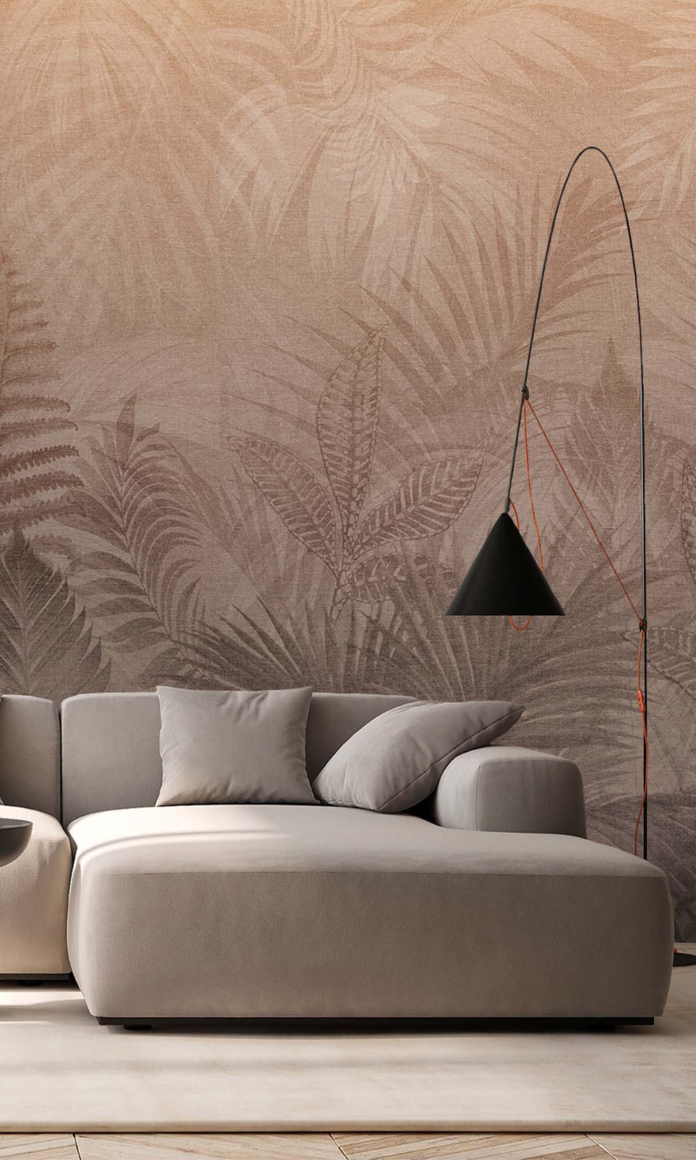 Terracotta Tropical Urban Jungle Residential Mural RM9091