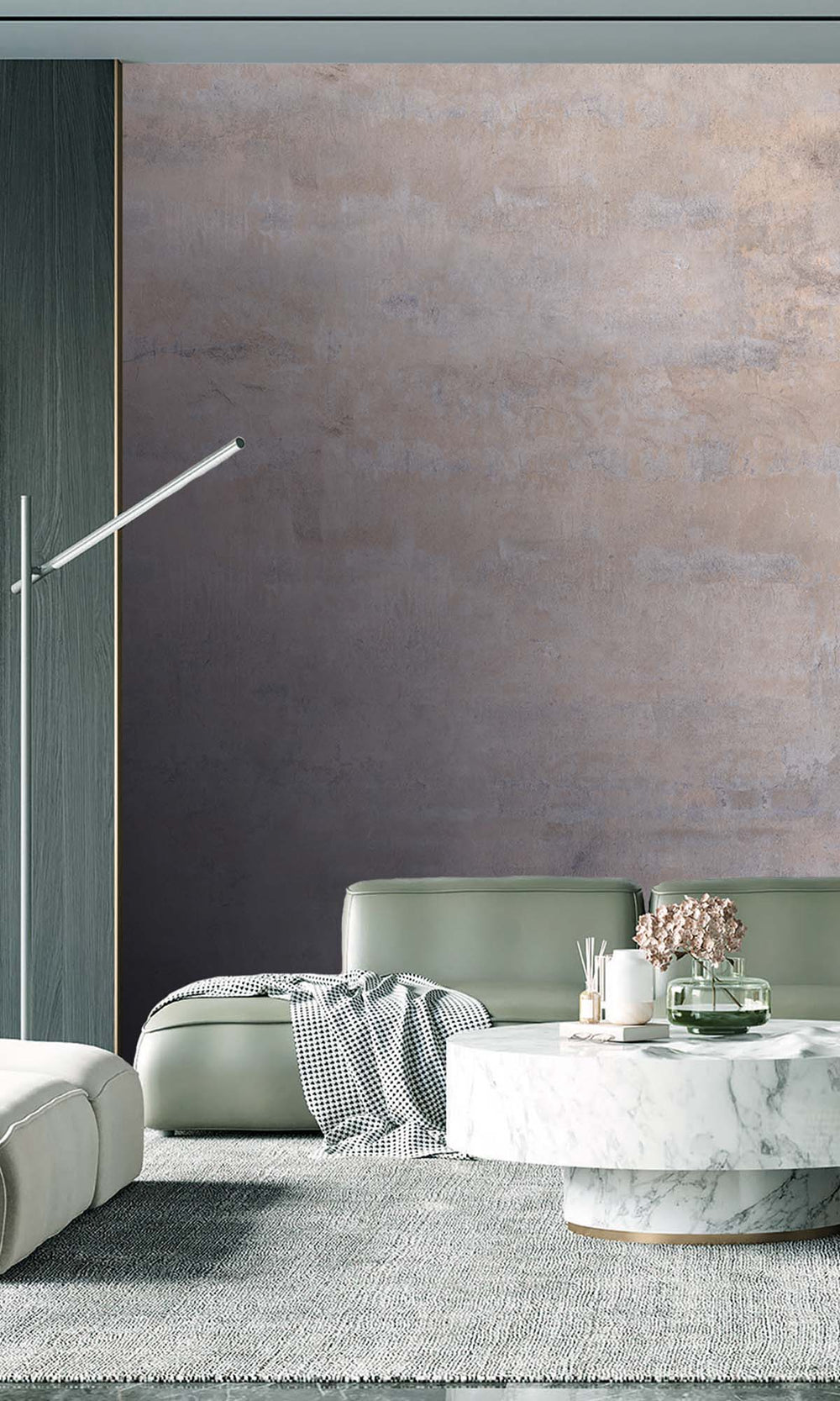 Ice Grey Glazed Porcelain Residential Mural RM9093