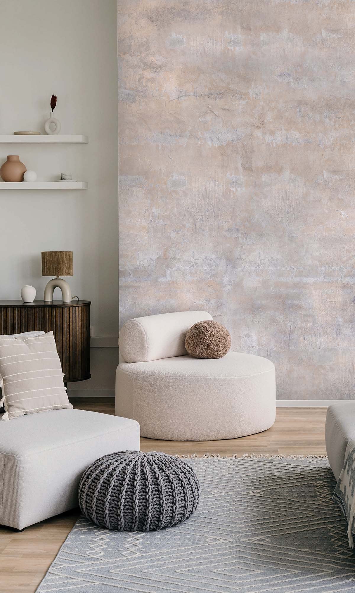 Ice Grey Glazed Porcelain Residential Mural RM9093