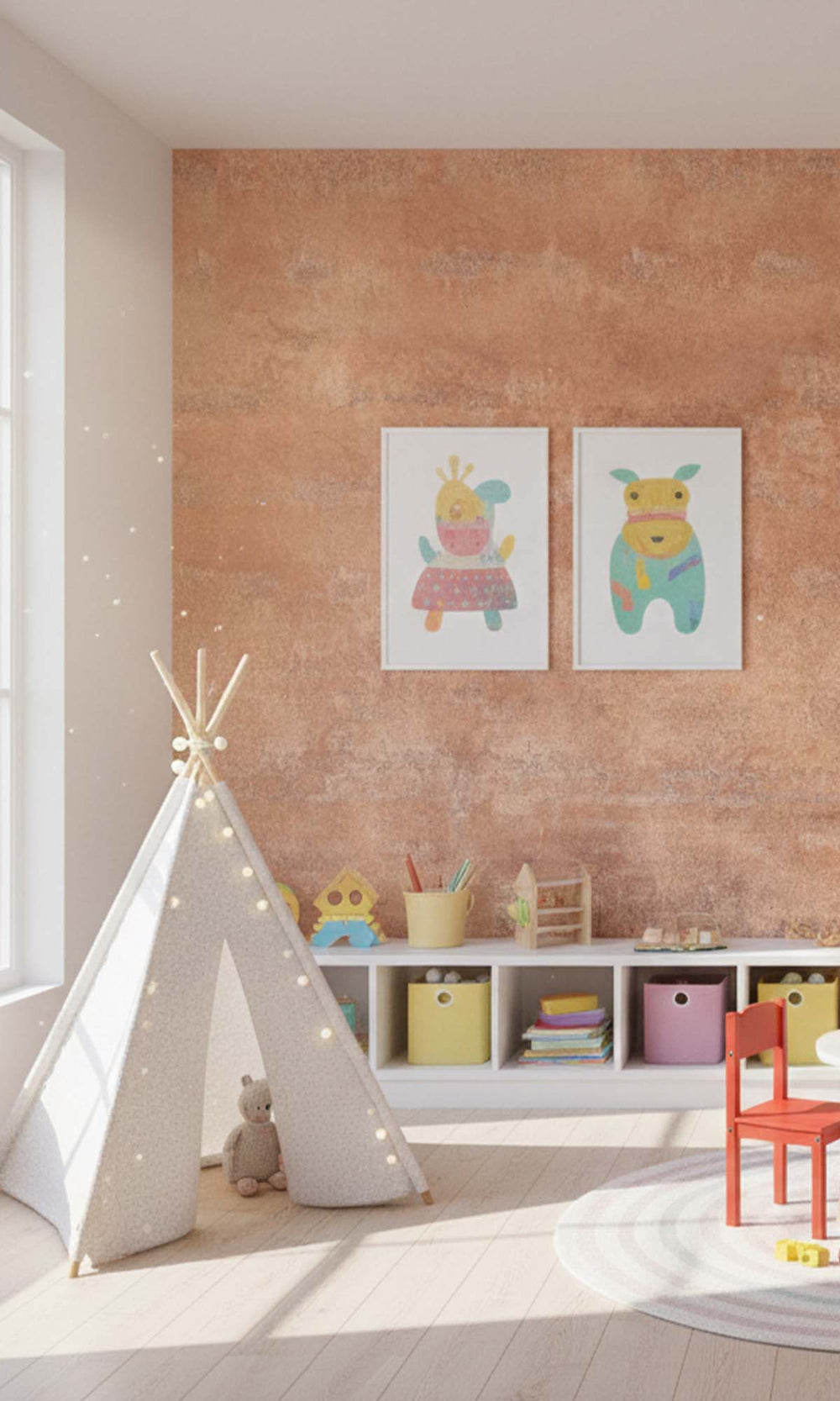 Blush  Glazed Porcelain Residential Mural RM9096