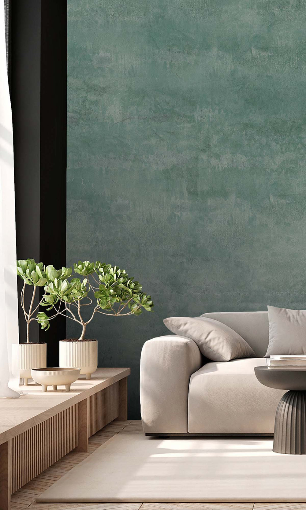 Moss Aqua  Glazed Porcelain Residential Mural RM9098