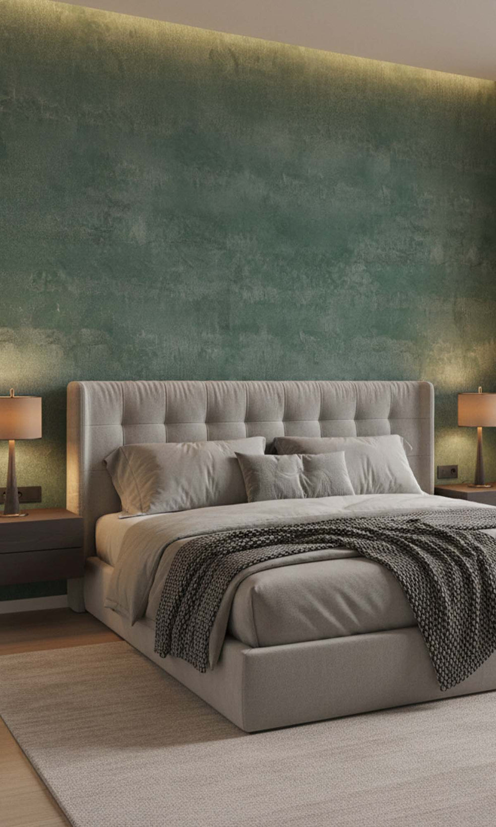 Moss Aqua  Glazed Porcelain Residential Mural RM9098