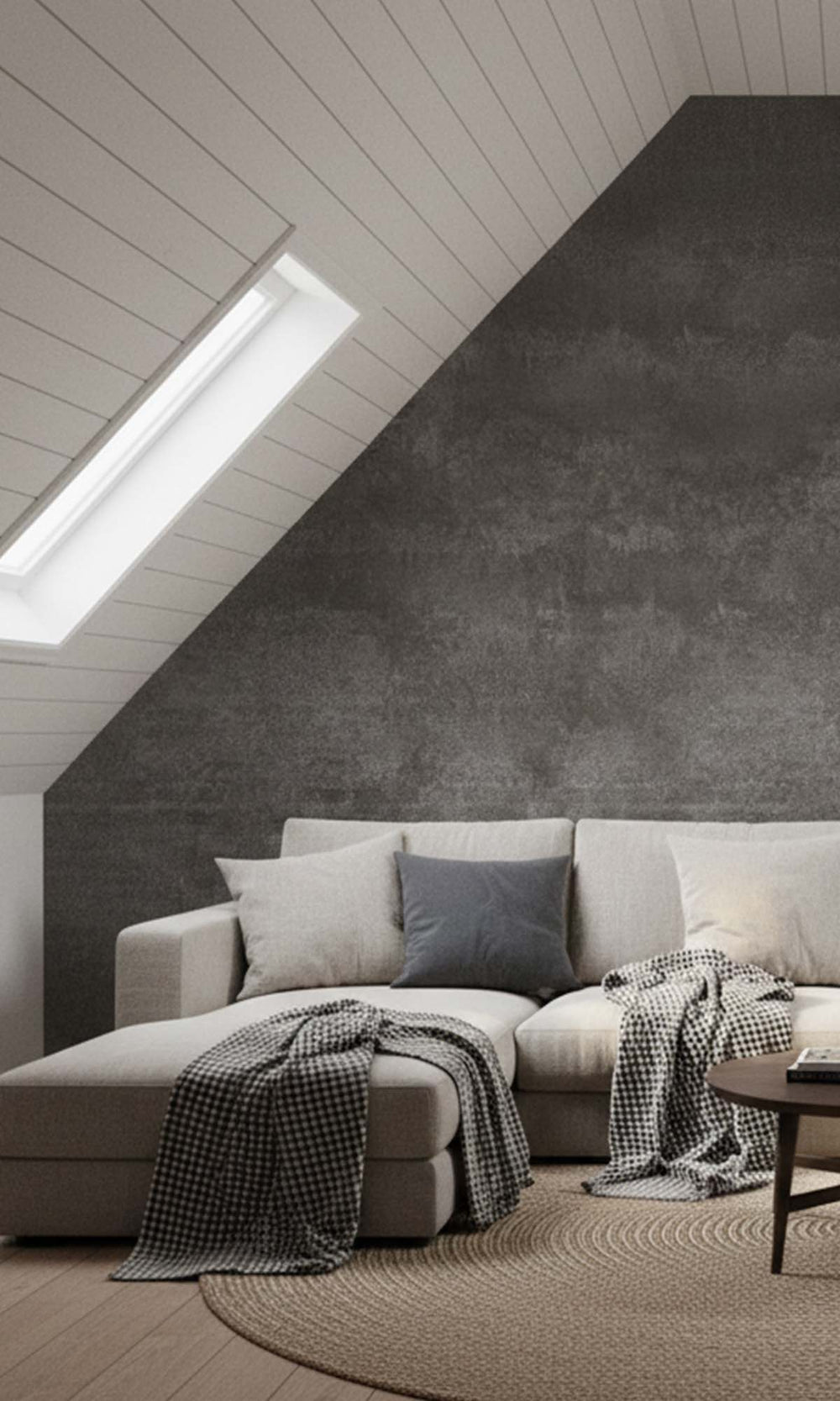 Charcoal Glazed Porcelain Residential Mural RM9099