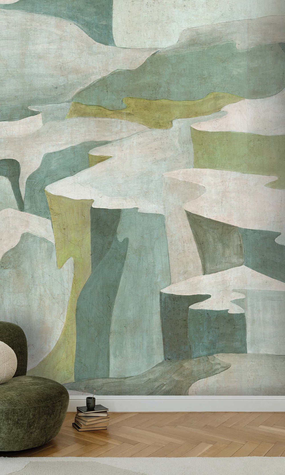 Azur Abstract Coastlines Residential Mural RM9103
